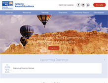 Tablet Screenshot of centerfornonprofitexcellence.org